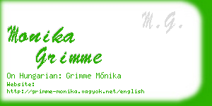 monika grimme business card