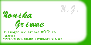monika grimme business card